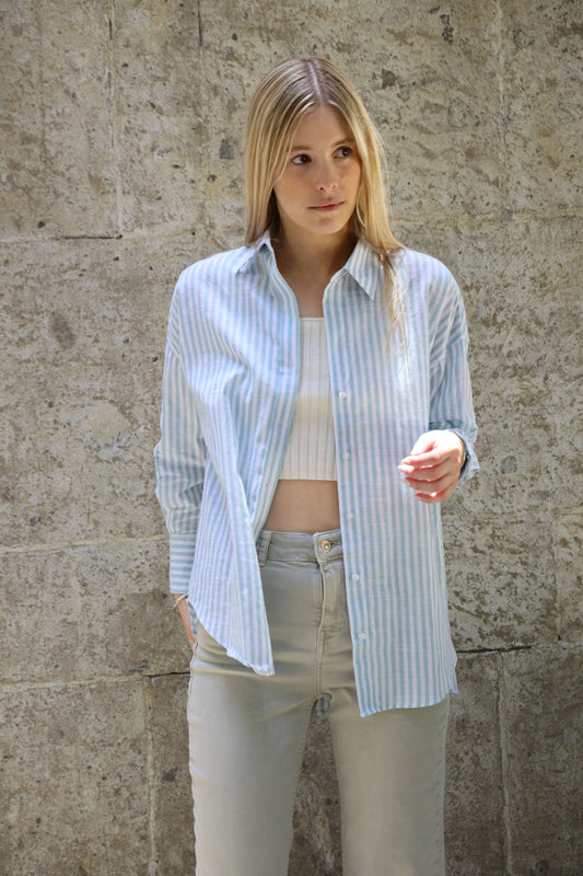 Pack Crop Top + Camisa Oversize